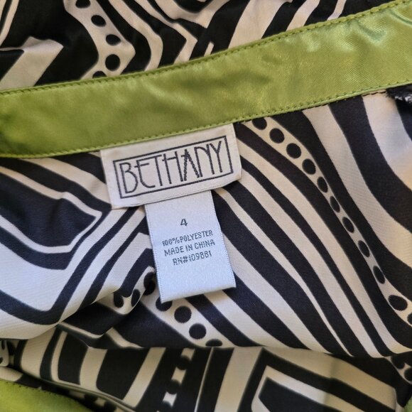 VTG Y2K Geometric Design Dress sz 4 - Picture 9 of 9